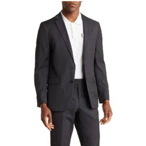 NEW Original Penguin Slim Fit Stretch Sports Jacket in Charcoal Sz. 40R